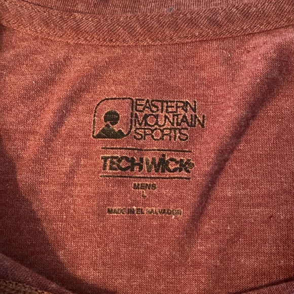 Eastern Mountain Sports Large Short Sleeve Rust Tee - Picture 2 of 2